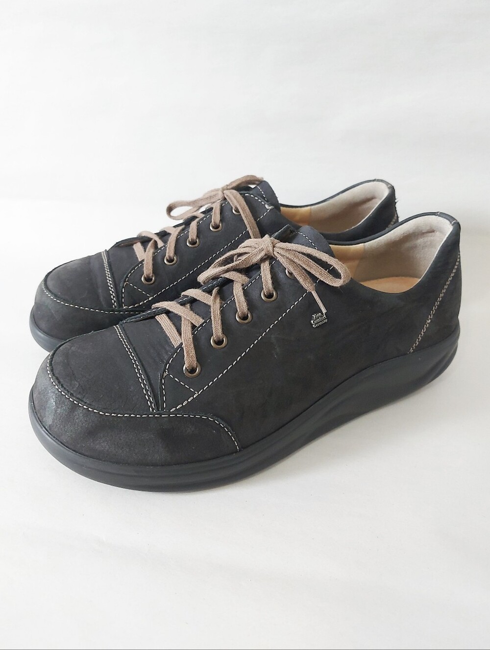 Finn Comfort Women Ikebukuro Comfort Laceup Sneaker Shoes Size 7.5 Rocker Sole